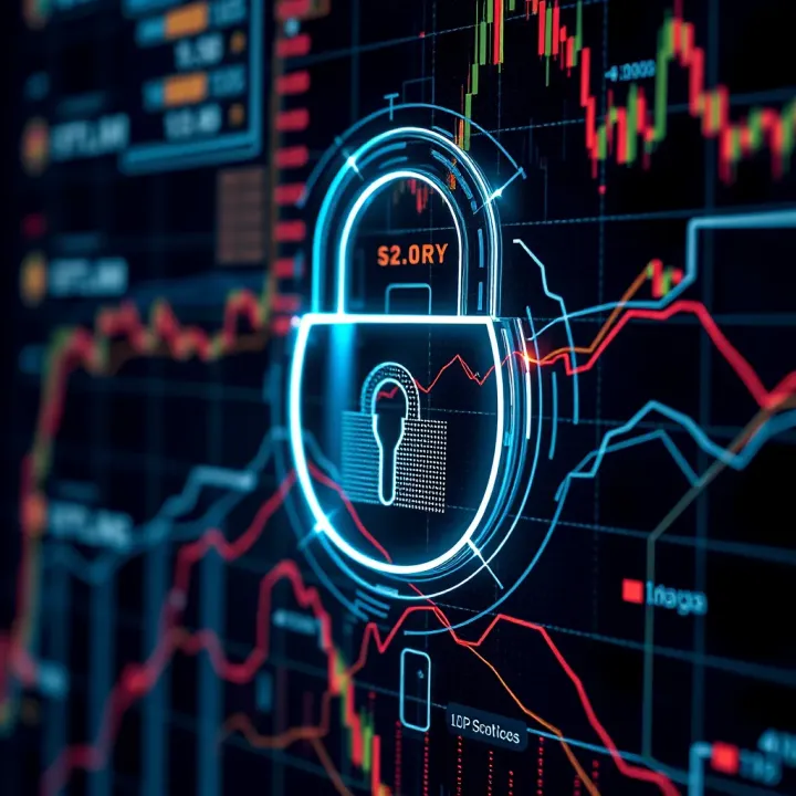 Secure digital lock symbolizing strong security features for online cryptocurrency transactions in Kenya