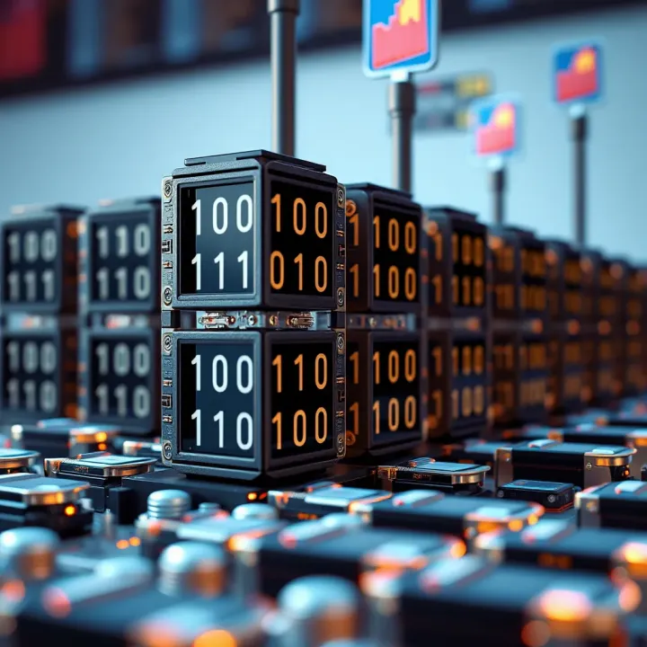 Binary Blocks in Data Storage and Transmission Representation of binary blocks used in data storage and transmission systems