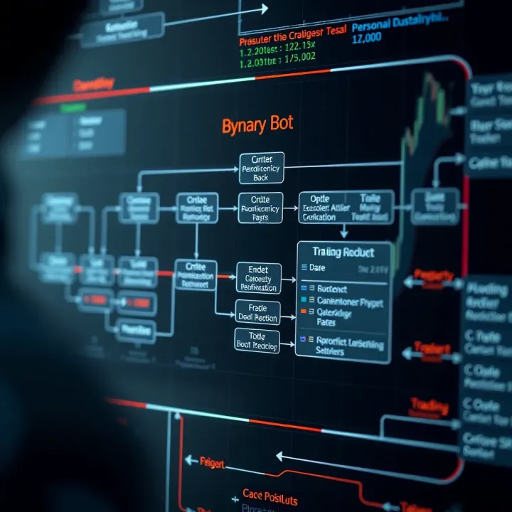 Detailed flowchart showcasing the structure and logic of a binary bot for trading automation