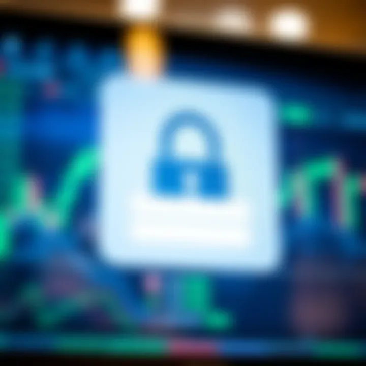 Secure login interface of a binary options trading platform showing username and password fields