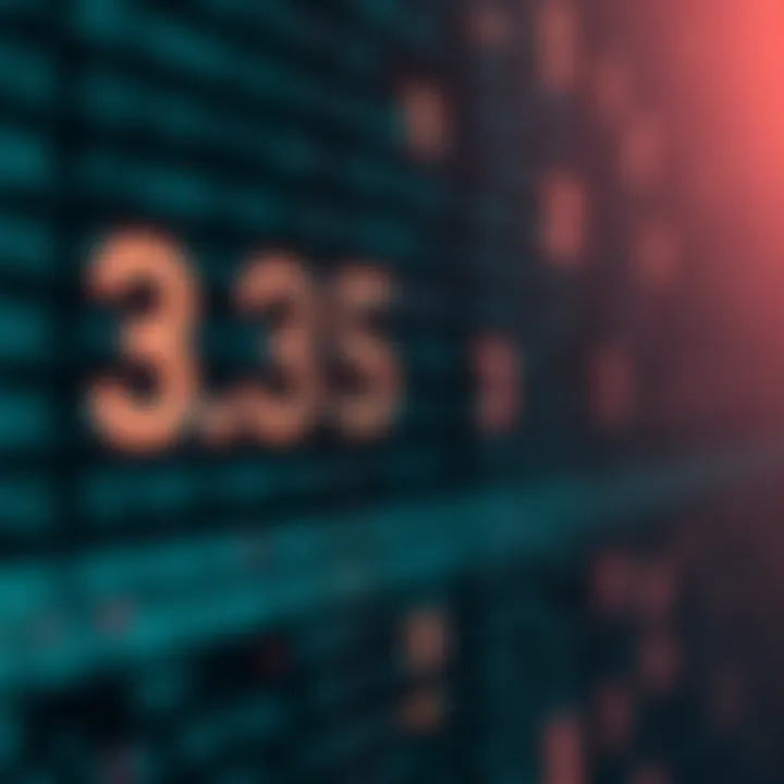 Illustration showing the conversion of the integer part of a decimal number into binary through repeated division