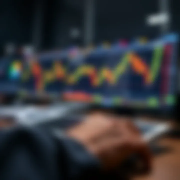 Conceptual illustration of risk management and strategy planning in forex binary options trading