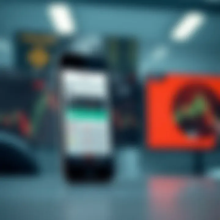 Secure mobile platform showcasing trading tools and risk management features for forex traders