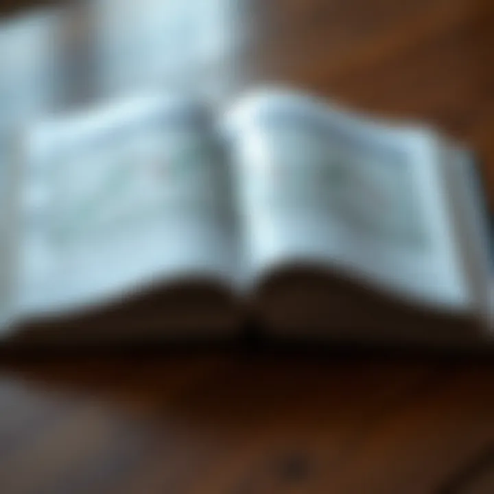 Open forex trading book with graphs and notes highlighting trading strategies and risk management