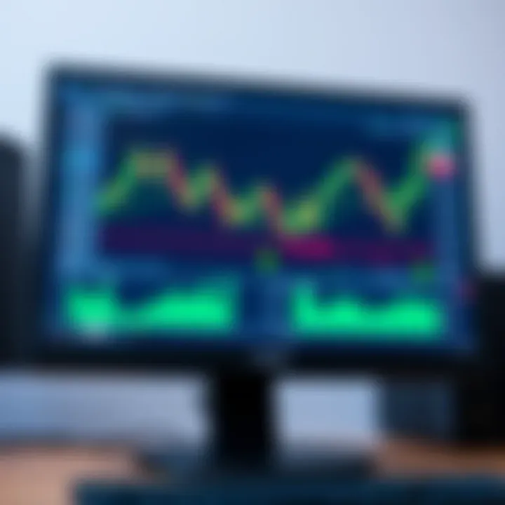 Computer screen displaying forex trading platform with charts and Kenyan shilling symbols