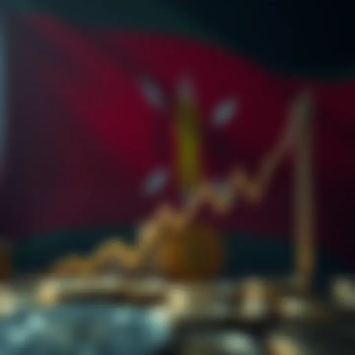 Graph showing upward trend with Kenyan flag in background symbolizing market growth