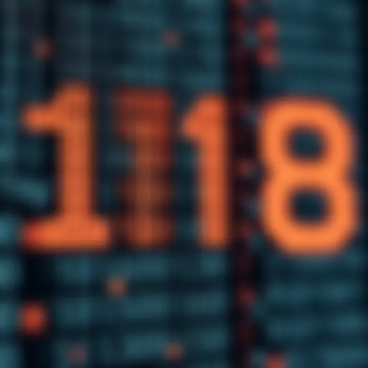 Visual representation of decimal to binary number conversion using place values