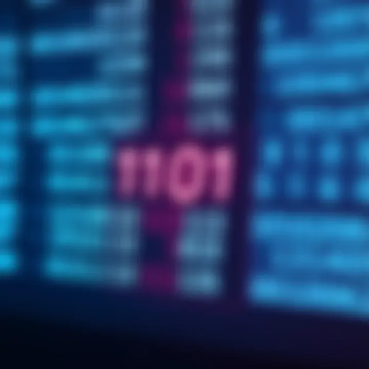 Diagram illustrating binary digits with place values for conversion to decimal