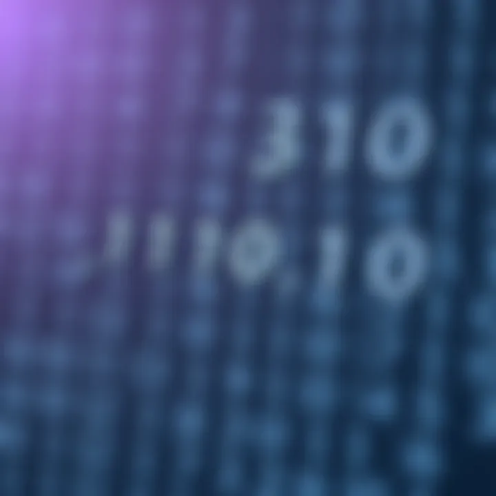 Diagram showing grouping of binary digits into sets of three for conversion