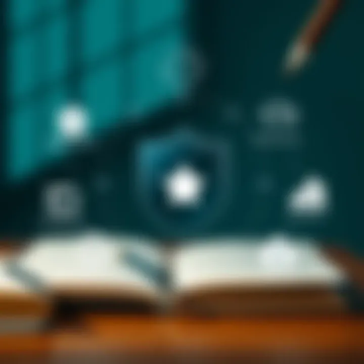 Kenyan business compliance framework illustration showcasing legal documents, regulatory symbols, and a shield representing protection against compliance risks