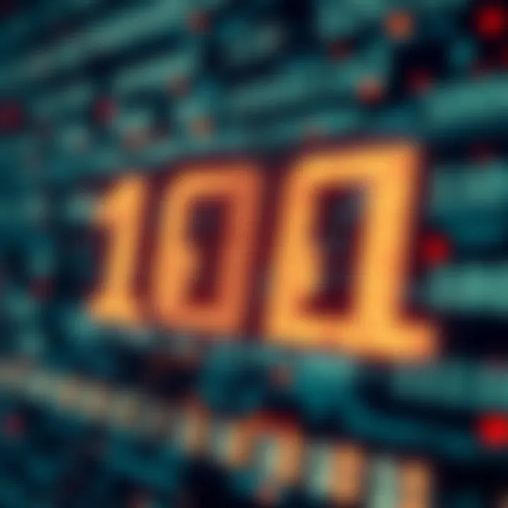 Visualization of error detection and data encoding using binary digits in digital systems