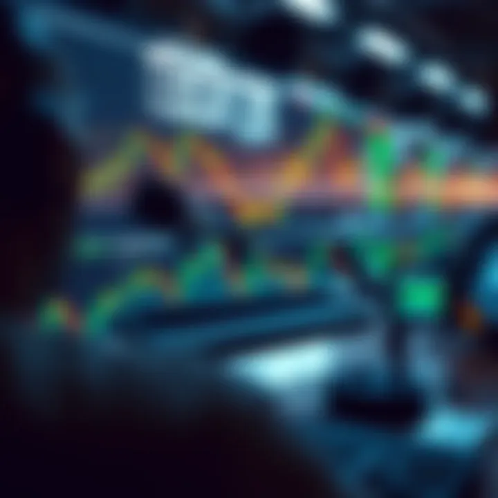 Forex Trading Bot Algorithms Monitoring Currency Markets Digital interface showcasing forex trading bot algorithms analyzing currency market trends