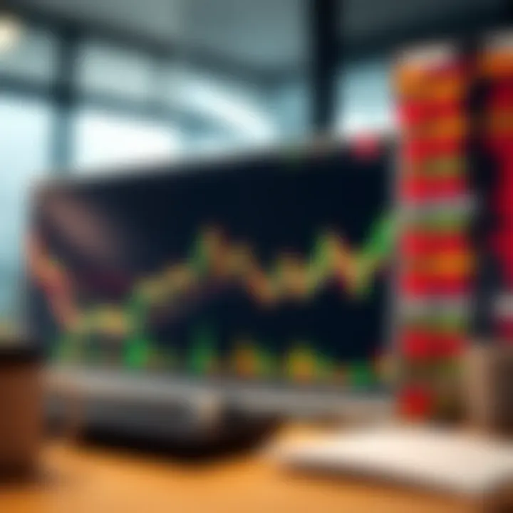 Line forex chart illustrating market trends and potential trading signals