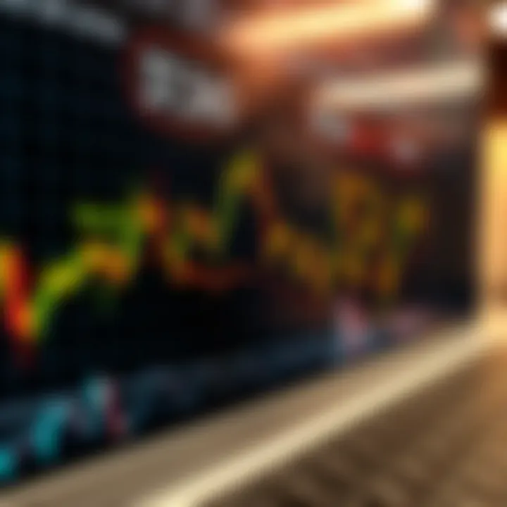 Graph depicting currency pair fluctuations with buy and sell points highlighted