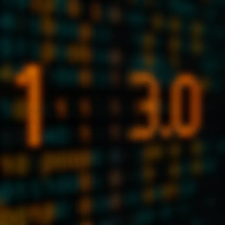 Visual representation of converting a hexadecimal number into binary with highlighted conversion stages