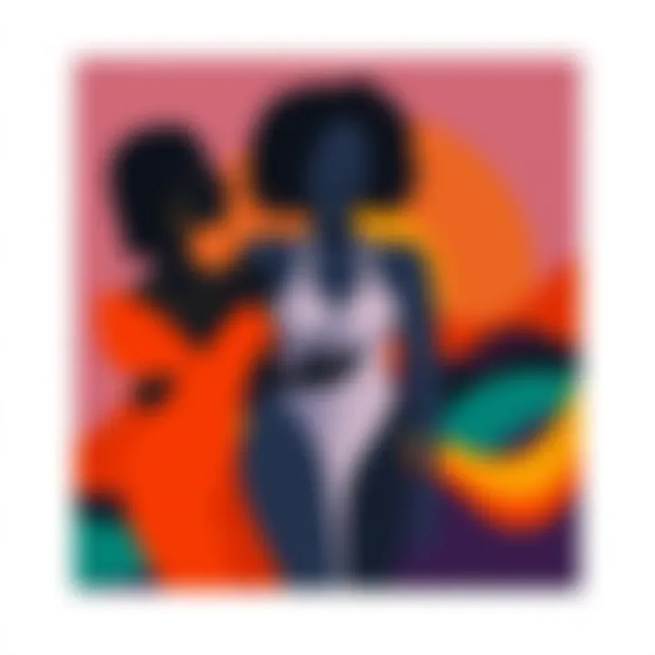 Abstract illustration symbolizing diversity and fluidity of gender identities beyond traditional categories