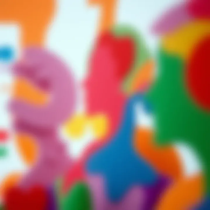 Colorful abstract shapes representing diversity and fluidity in gender identity
