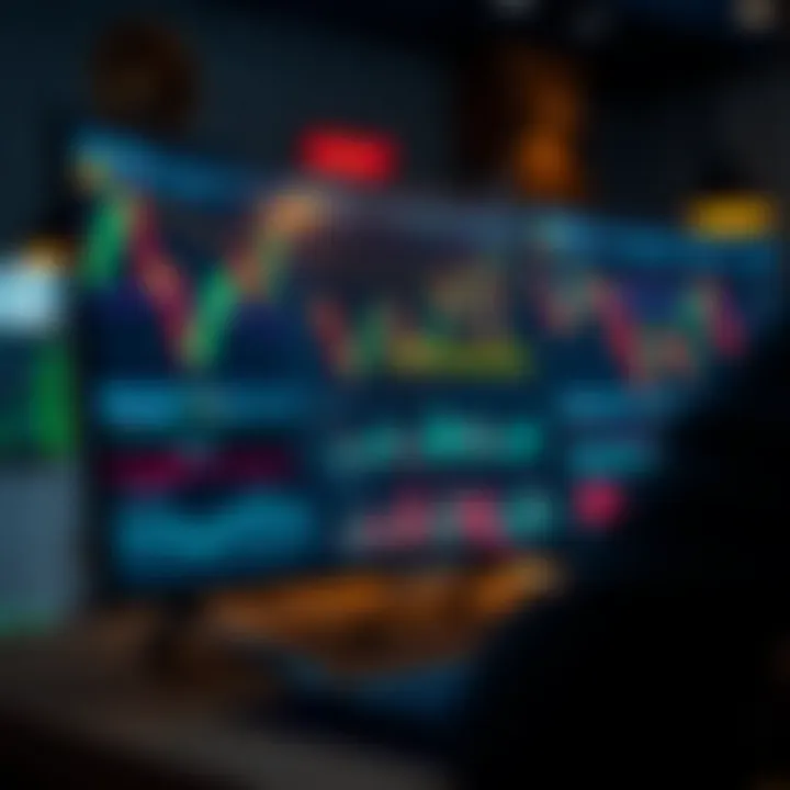 Automated Forex Trading System Analyzing Market Trends Graphical representation of automated forex trading system analyzing currency market data