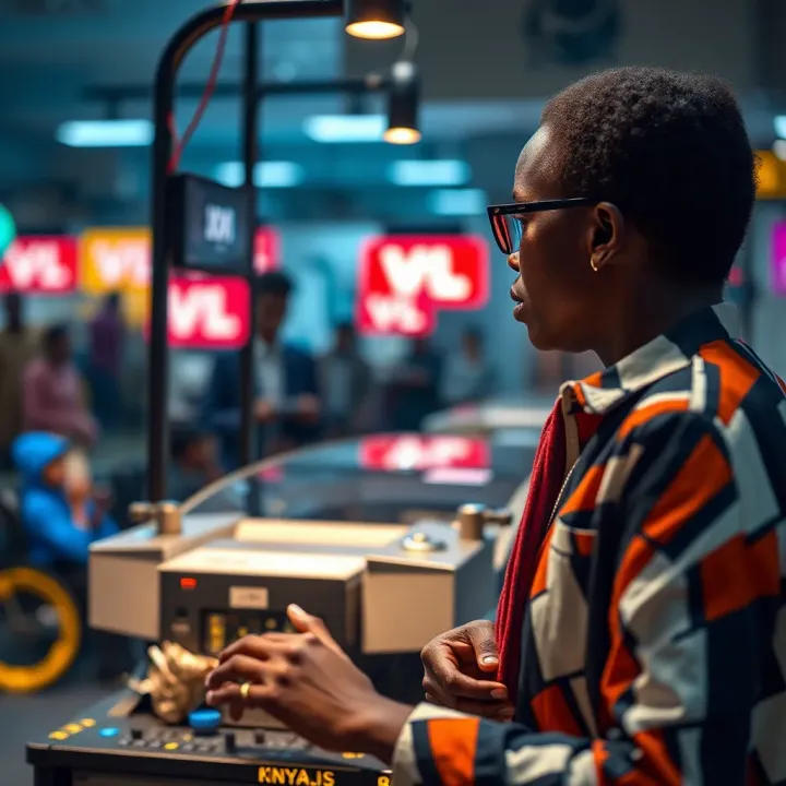 Visualization showing the impact of cashier binary technology on transaction efficiency and security in Kenyan financial markets