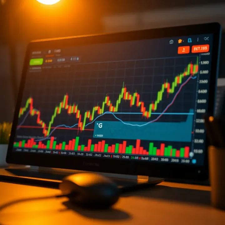 Graphical chart showing risk management strategies for binary options trading