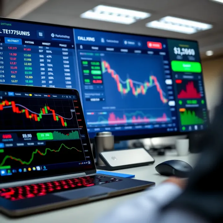 Binary Options Trading Platform Overview for Kenyan Traders Dashboard of a binary options trading platform showing various market assets and live price charts