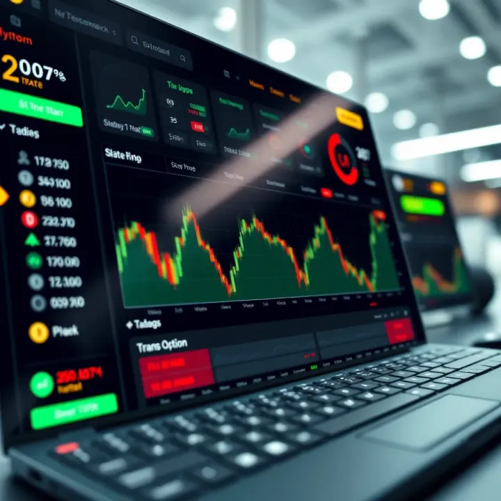 Secure cryptocurrency trading platform interface showing wallet and transaction options