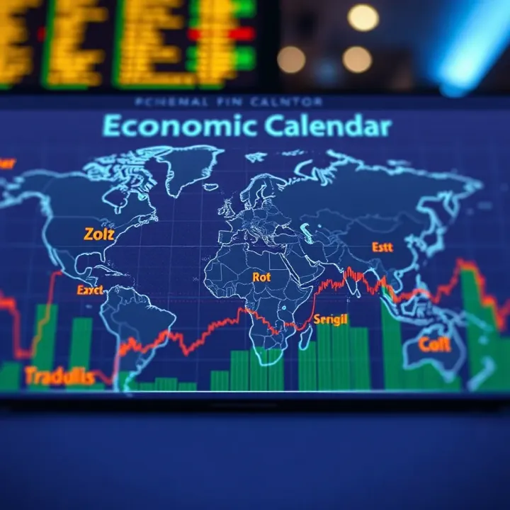 Global map highlighting regional economic events and market reactions