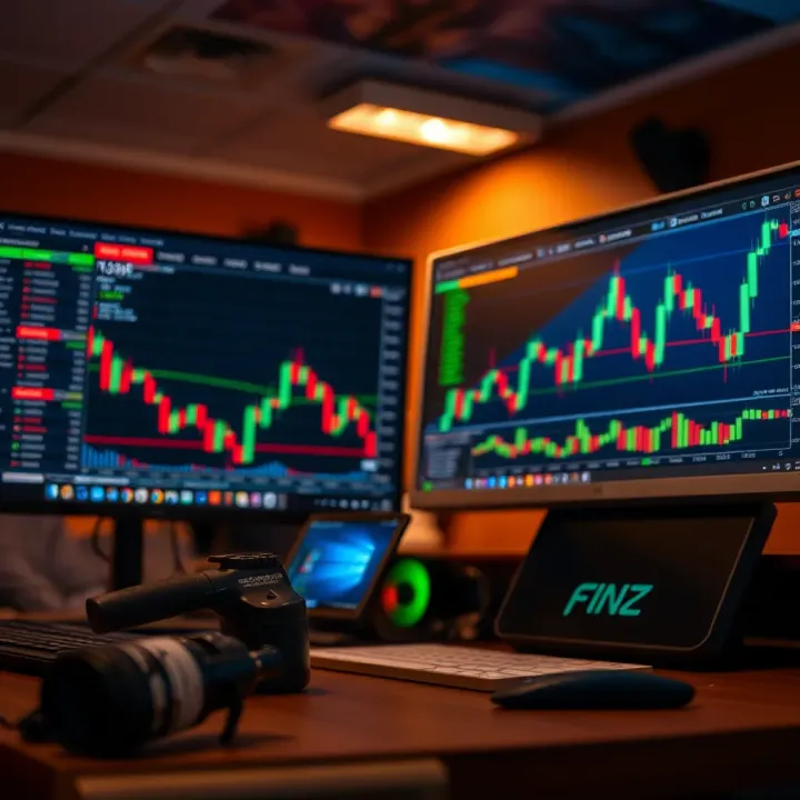 Visual representation of risk management tools and trading psychology concepts