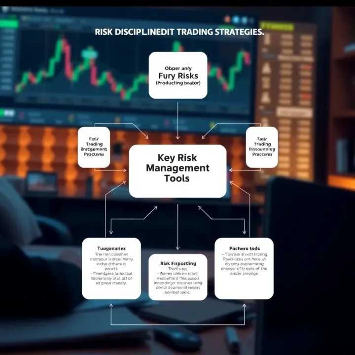 Key Risk Management Tools and Disciplined Trading Strategies in Forex Diagram illustrating key risk management tools and disciplined trading strategies for forex investors