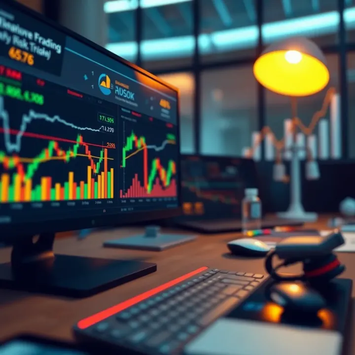 Visual representation of monitoring and improving risk management with graphs and analytics