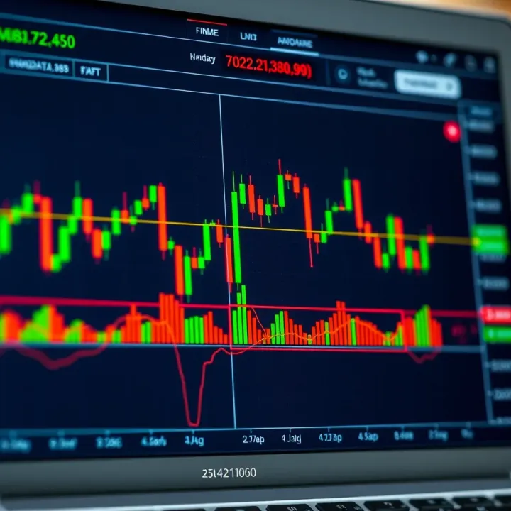 Detailed forex chart showing various candlestick patterns identified and highlighted for trading analysis