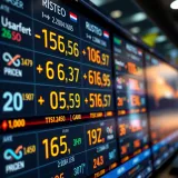 Currency symbols and exchange rates displayed on a digital trading platform