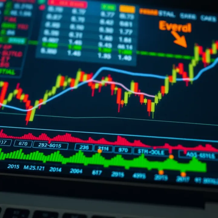 Illustration of financial charts with leverage ratios and risk indicators related to forex trading