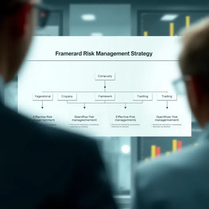Flowchart showing an effective risk management framework for identifying and mitigating organisational threats