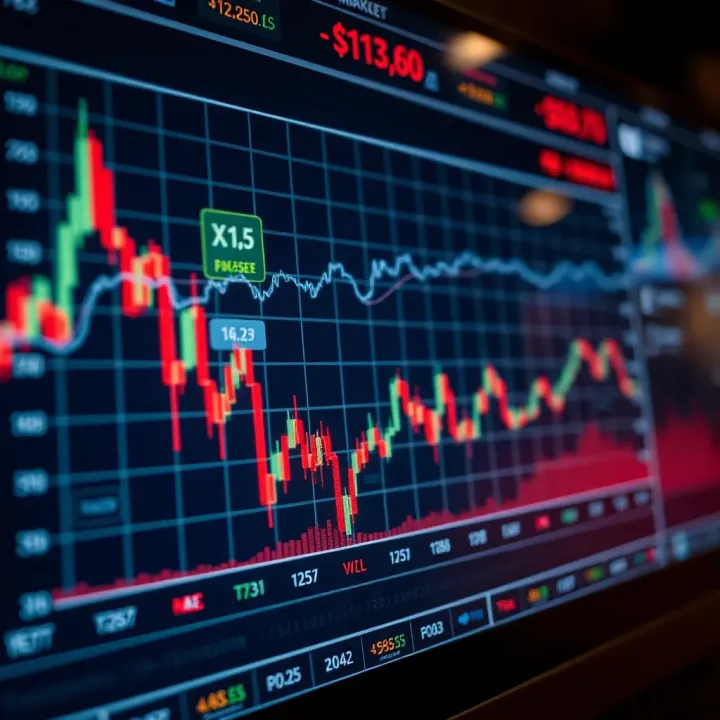 Graph illustrating the impact of economic data releases on currency market fluctuations