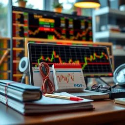 Illustration showing key elements of forex trading strategies and learning resources