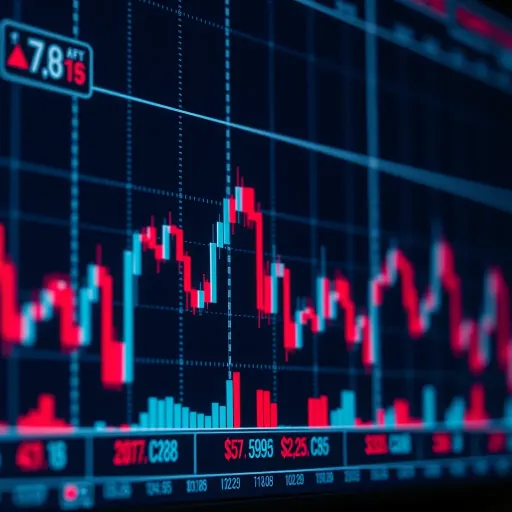 Graph showing fluctuating currency exchange rates highlighting the risks and opportunities in forex trading