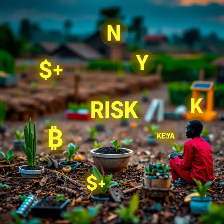 Visual representation of diverse sectors such as agriculture, finance, and small businesses interconnected by risk management strategies
