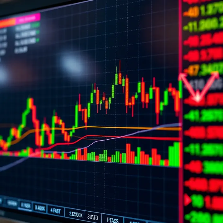 Trading graph with reversal patterns identified alongside technical indicators for enhanced analysis