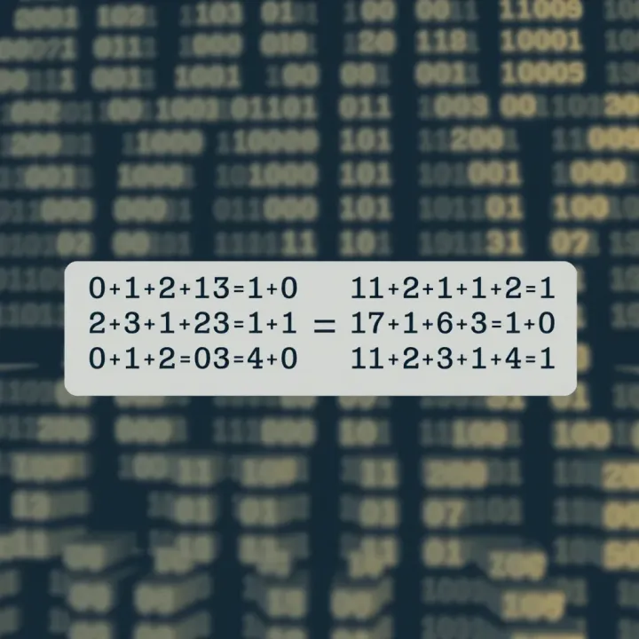 Binary Sequence Addition with Carry-Over Explained Diagram illustrating the addition of two binary sequences with carry-over bits