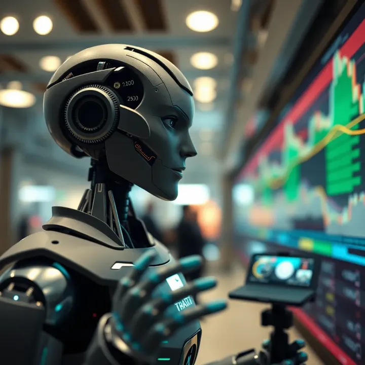 Conceptual illustration showing the applications of binary bots in automation and financial trading in Kenya