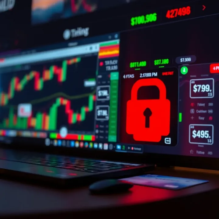 Visual representation of secure online trading platforms with digital payment icons popular in Kenya