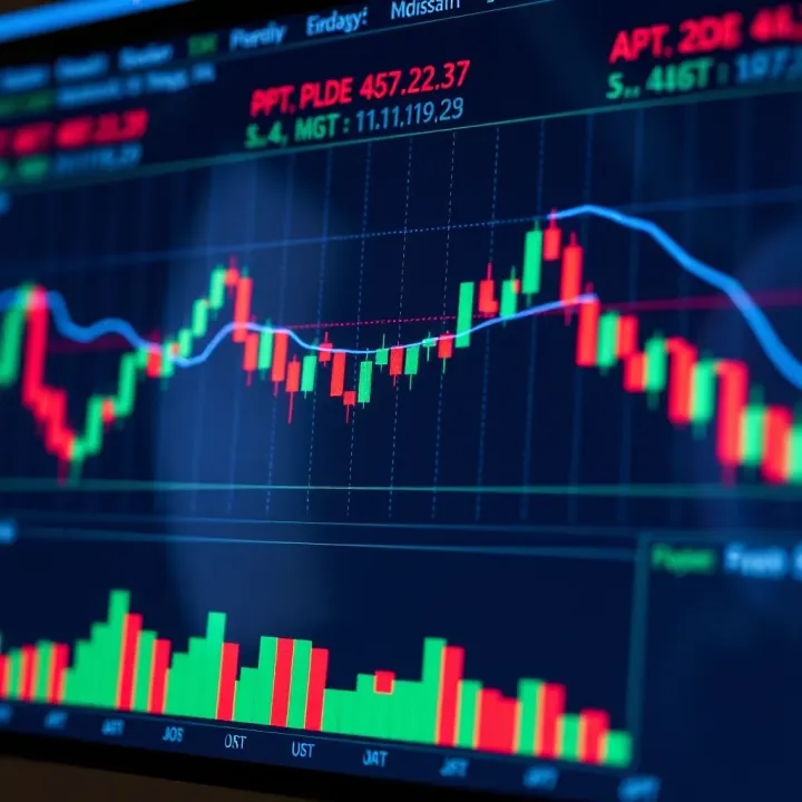 Illustration of common forex chart patterns including head and shoulders, double top, and triangle formations