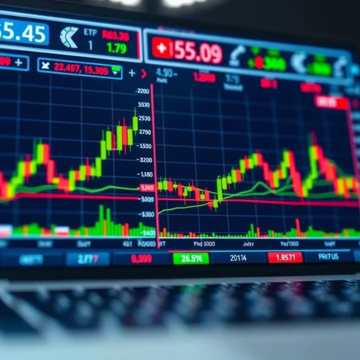 Illustration of digital trading platform interface with currency pairs and market data relevant to Kenya