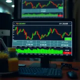 Forex trading screen displaying pip calculator results with currency pairs and profit calculation