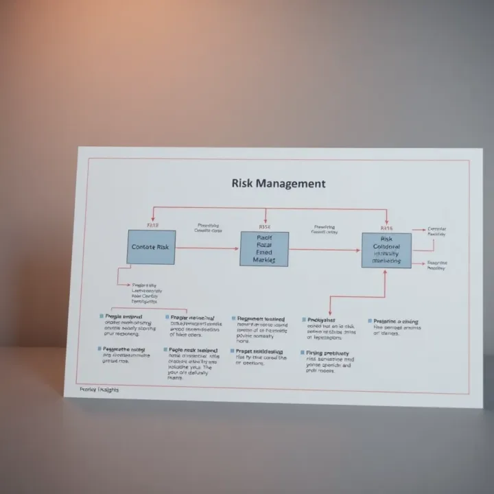 Diagram illustrating the flow from risk identification to mitigation in a business context