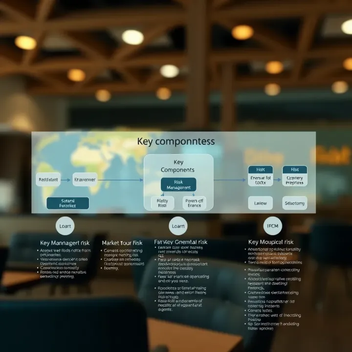 Flowchart illustrating key components of operational risk management in Kenyan enterprises