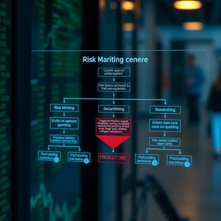 Flowchart depicting strategies for risk mitigation and continuous monitoring to ensure effective risk control