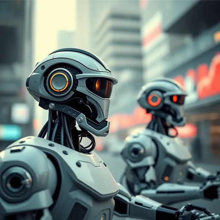Conceptual illustration of forex trading robots interacting with Kenyan financial market elements